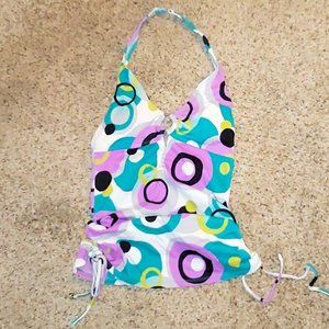 4 for $25 Multi Color Tankini Top Only Small